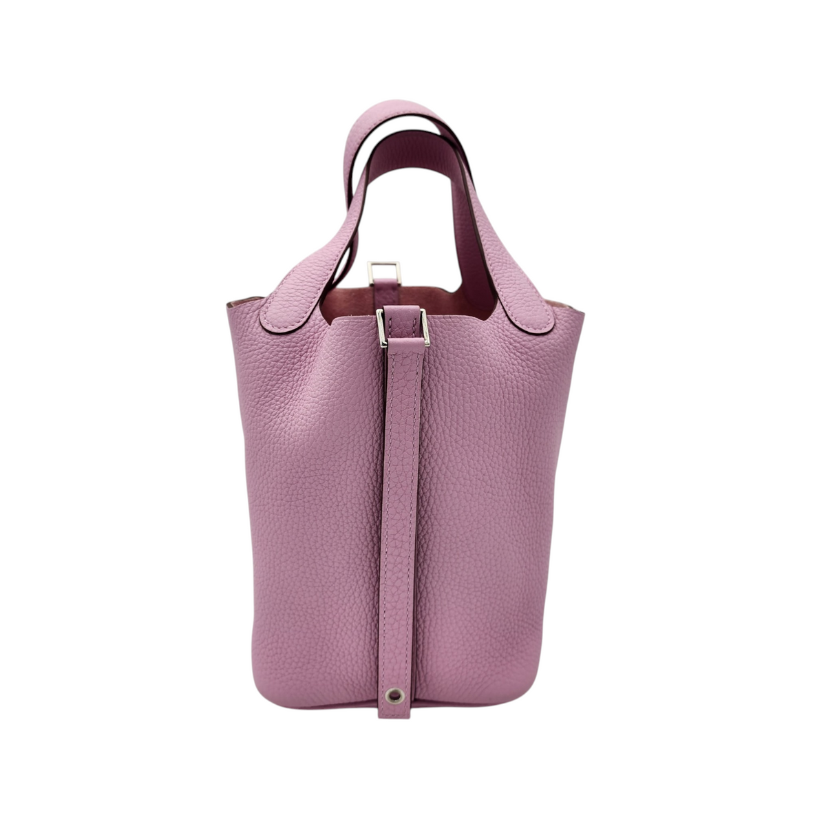 Hermès Clemence Picotin Lock 18 PM Mauve Sylvestre PHW Stamp U (2022)