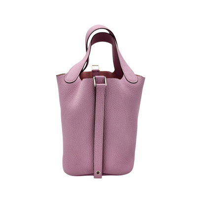 Hermès Clemence Picotin Lock 18 PM Mauve Sylvestre PHW Stamp U (2022)