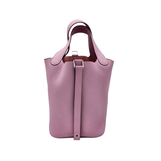Hermès Clemence Picotin Lock 18 PM Mauve Sylvestre PHW Stamp U (2022)