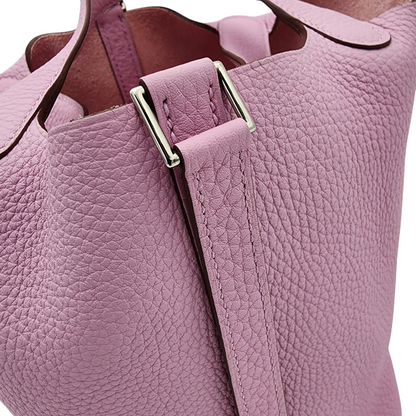 Hermès Clemence Picotin Lock 18 PM Mauve Sylvestre PHW Stamp U (2022)