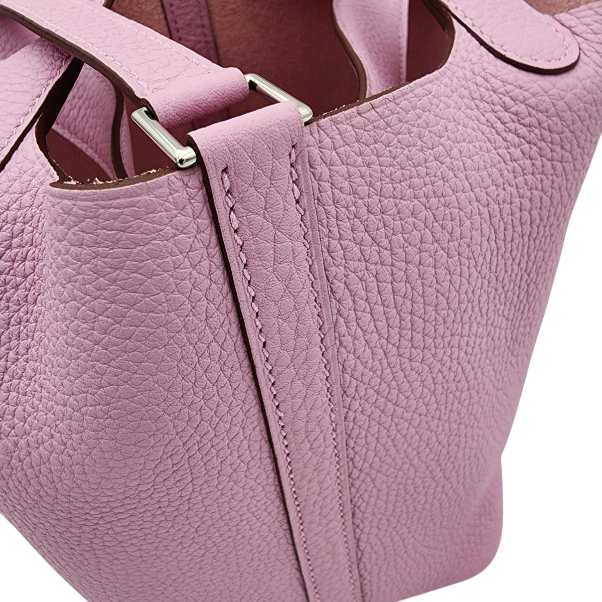 Hermès Clemence Picotin Lock 18 PM Mauve Sylvestre PHW Stamp U (2022)