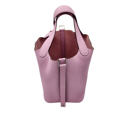 Hermès Clemence Picotin Lock 18 PM Mauve Sylvestre PHW Stamp U (2022)