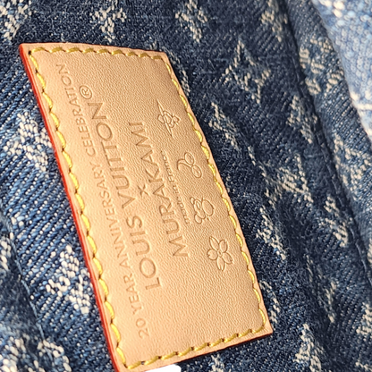 Louis Vuitton x Takashi Murakami Monogram Cherry Denim Sunset Shoulder Bag GHW