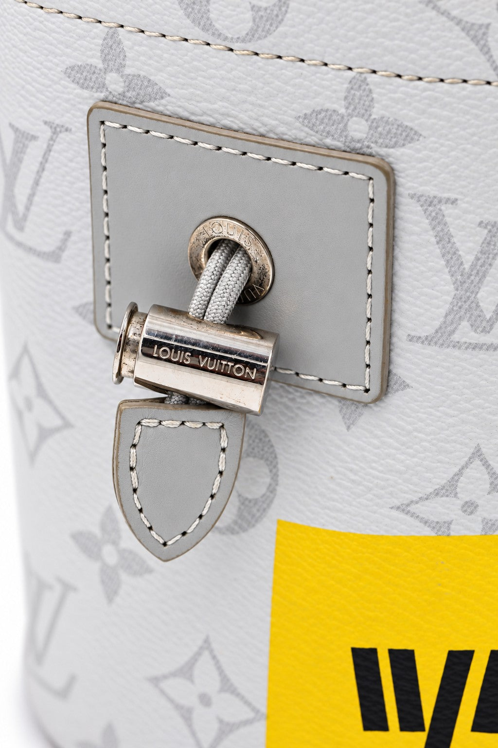 Louis Vuitton Chalk Nano Bag Limited Edition Logo Story Monogram Canvas