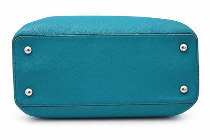 Louis Vuitton Capucines Bag Leather MM Blue GHW