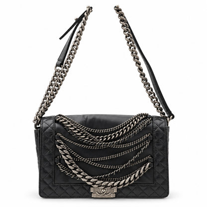 Chanel Paris Dallas Medium Lambskin Enchained Boy Flap