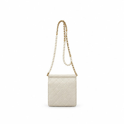 Chanel Chic Pearls Flap Bag Quilted Lambskin Small