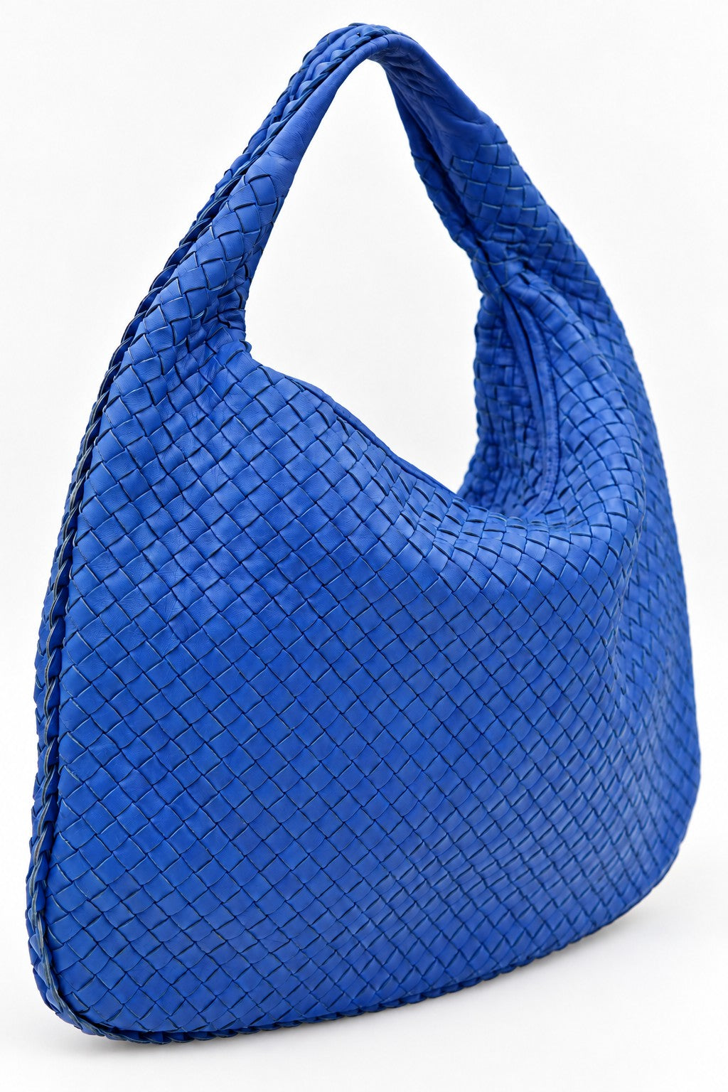Bottega Veneta Woven Hobo Bag Blue