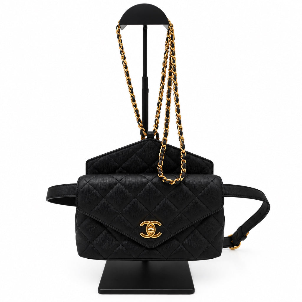 Chanel Diamond Quilted Leather Belt Bag