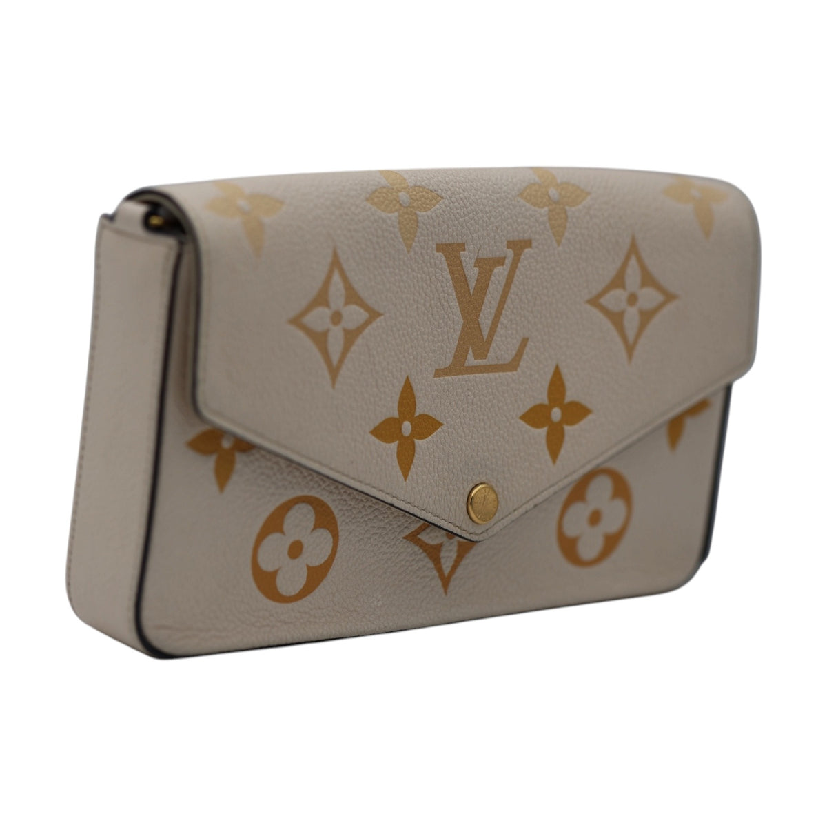 Louis Vuitton Monogram Giant Empreinte Pochette Félicie Cream/Saffron limited edition
