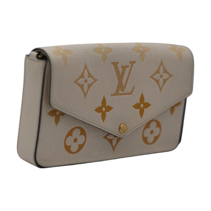 Louis Vuitton Monogram Giant Empreinte Pochette Félicie Cream/Saffron limited edition