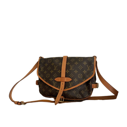LOUIS VUITTON Monogram Saumur 30 Cross Body Shoulder Bag