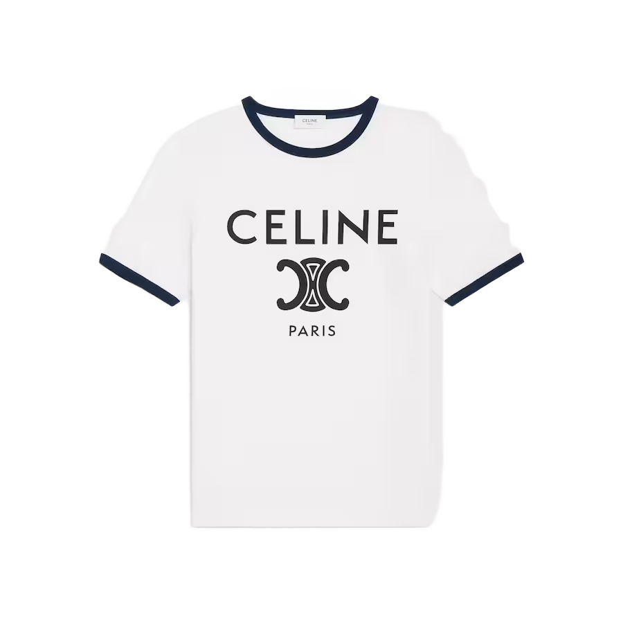Celine Paris Triomphe Classic Ecru T-Shirt