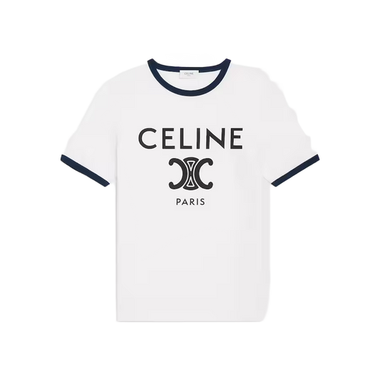 Celine Paris Triomphe Classic Ecru T-Shirt