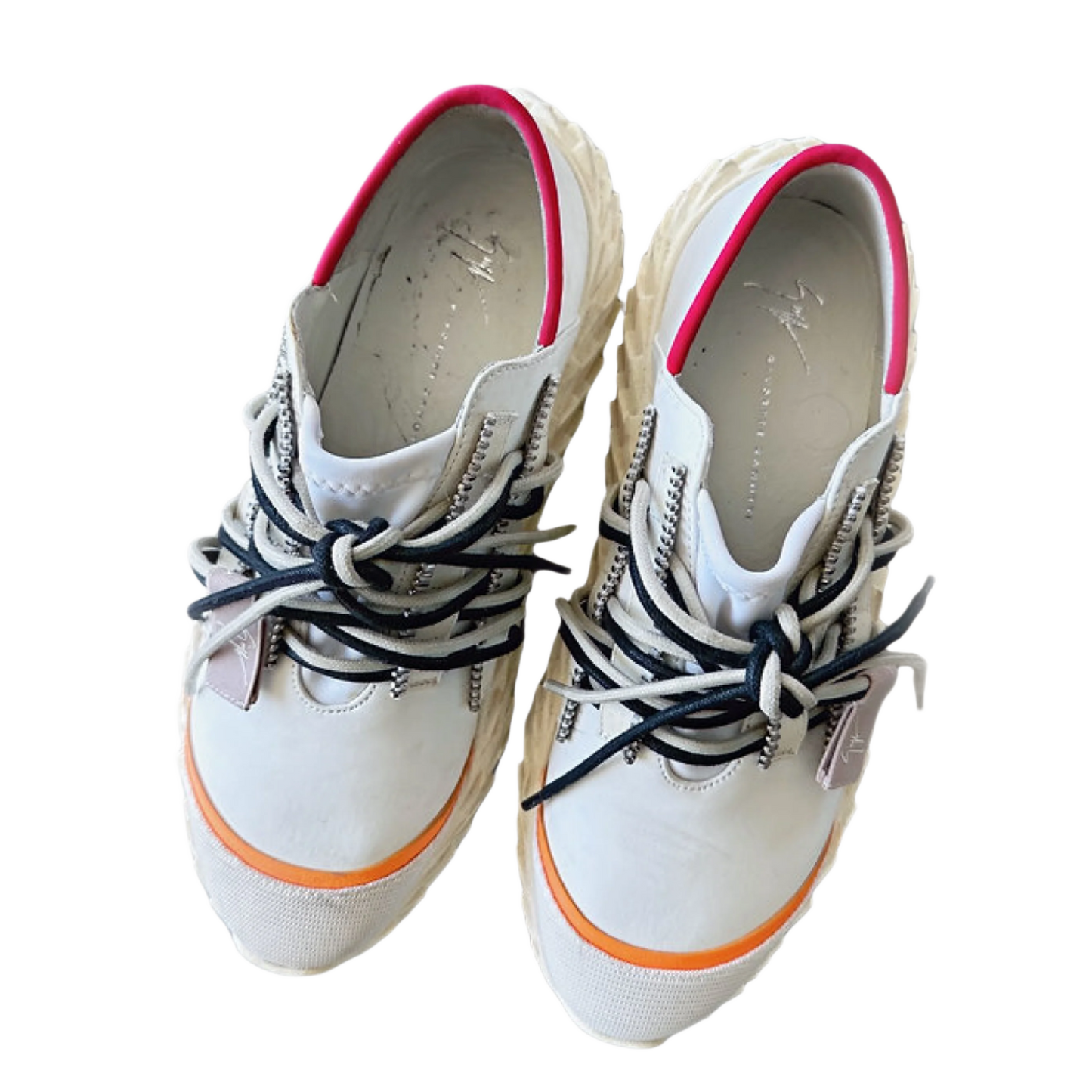 GIUSEPPE ZANOTTI White Leather Sneakers