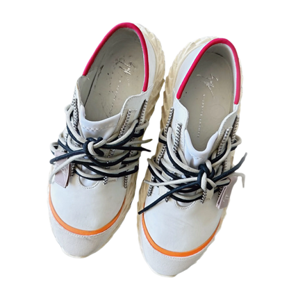 GIUSEPPE ZANOTTI White Leather Sneakers