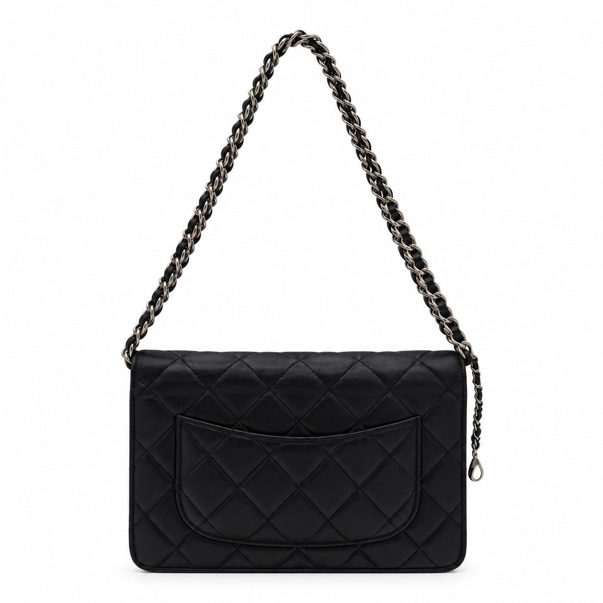 Chanel Quilted Black Flap Wallet / Small Leather Goods