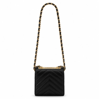 Chanel Trendy CC Clutch with Chain Chevron Lambskin Small