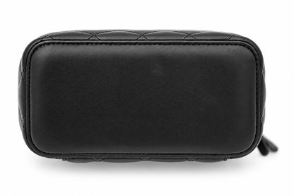 Chanel Quilted Leather Vanity Case Black