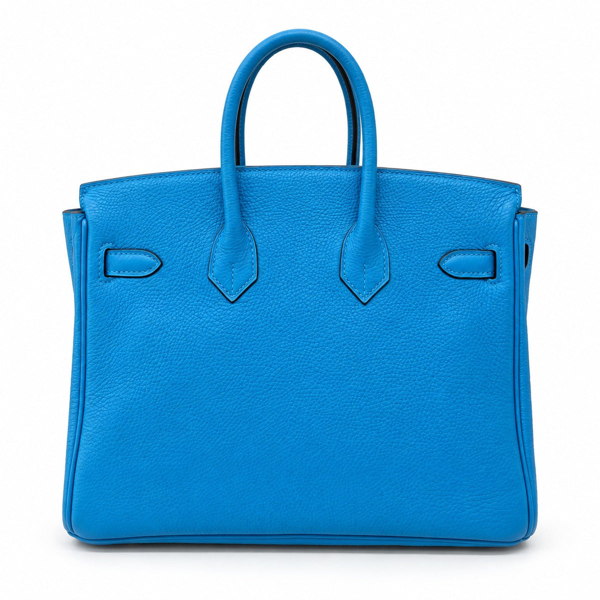 Hermès 25 Birkin Zanzibar Blue Palladium Hardware stamp Y