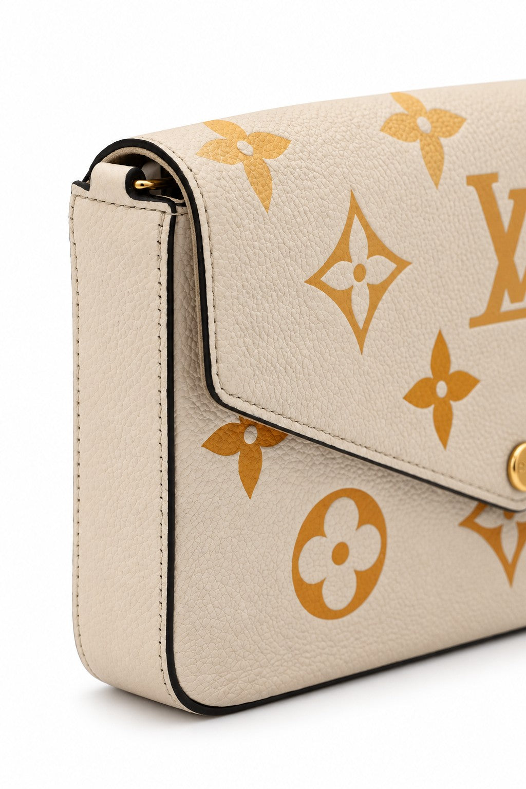 Louis Vuitton Monogram Giant Empreinte Pochette Félicie Cream/Saffron limited edition