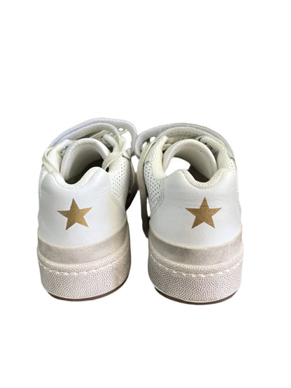 Saint Laurent Women's White Sl24 Leather Sneakers