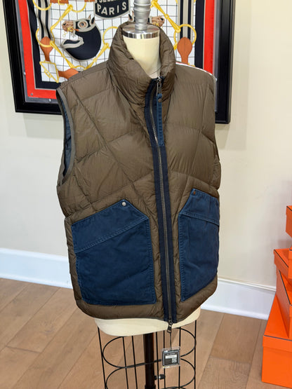 Moncler Zem Color-Block Pocket Puffer Vest