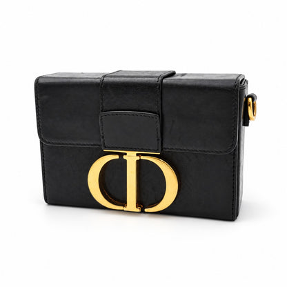 Dior Box Calfskin 30 Montaigne Box Bag Black GHW