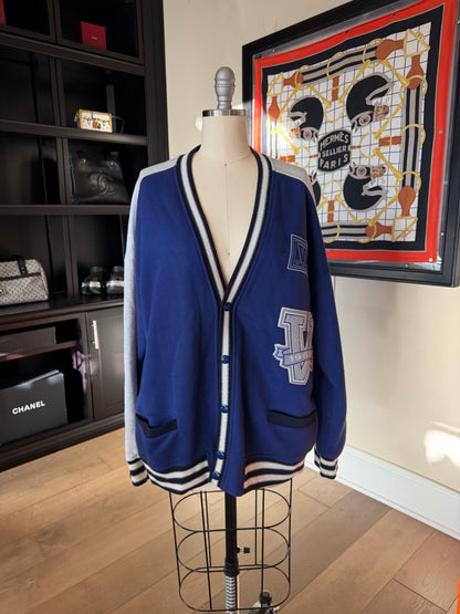 Valentino Contrast Logo Cardigan