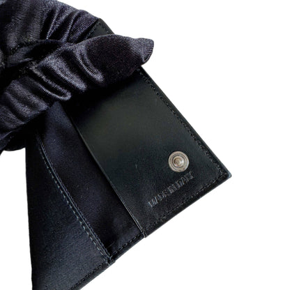 PRADA Logo Plate Nylon 6 Ring Key Case