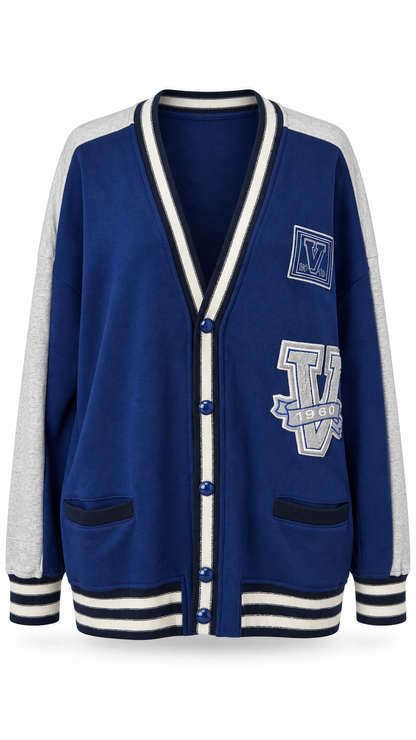 Valentino Contrast Logo Cardigan