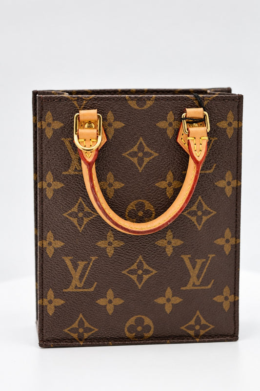 Louis Vuitton Monogram Canvas Petit Sac Plat Brown GHW