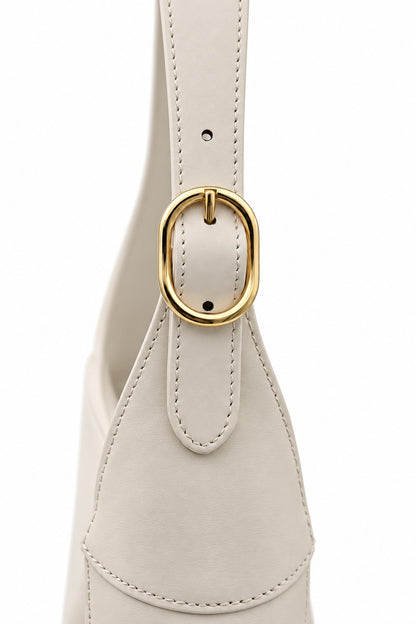Gucci Leather Jackie Shoulder Bag Ivory GHW