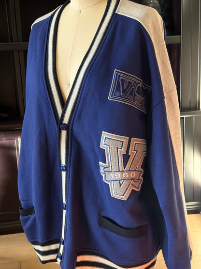 Valentino Contrast Logo Cardigan
