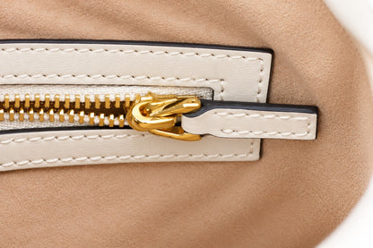 Gucci Leather Jackie Shoulder Bag Ivory GHW
