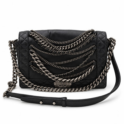 Chanel Paris Dallas Medium Lambskin Enchained Boy Flap