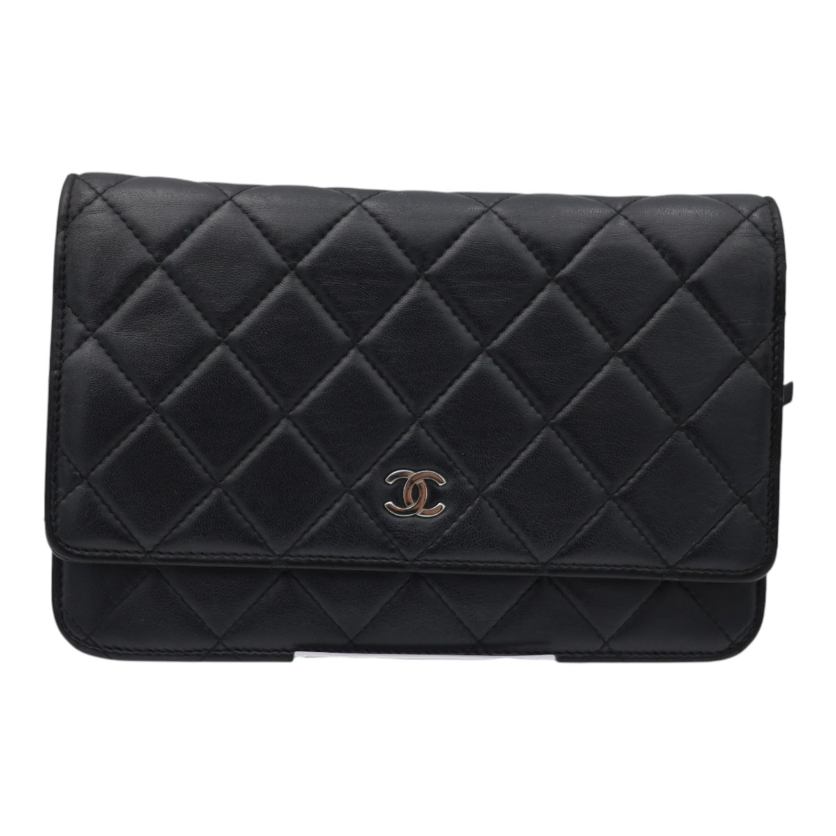 Chanel Quilted Black Flap Wallet / Small Leather Goods