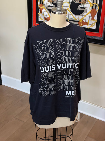 Louis Vuitton Blue Logo T-Shirt