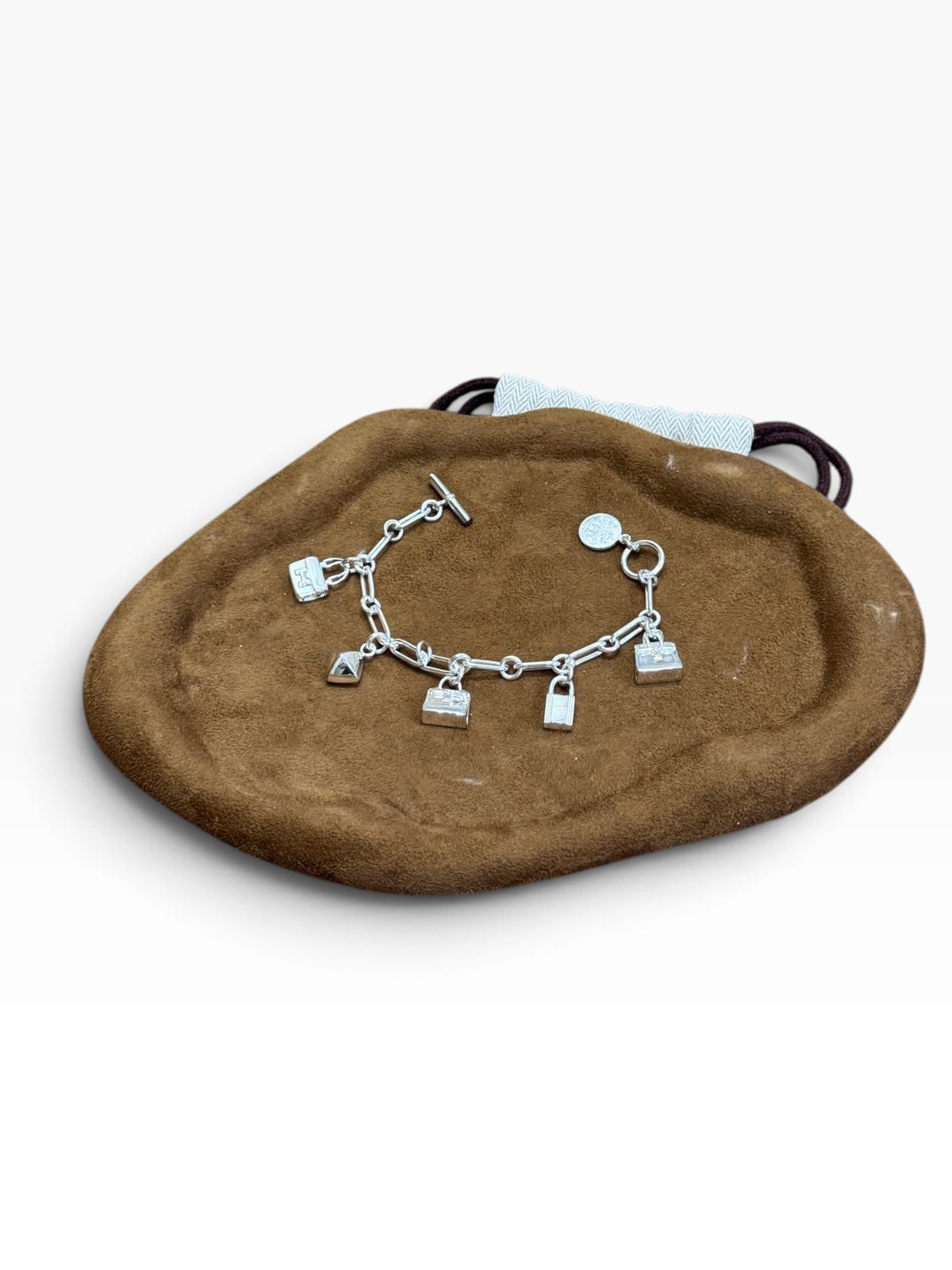 Hermès Amulette Charm Bracelet in Silver