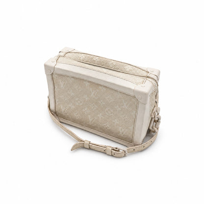 Louis Vuitton Monogram Taurillon Leather Soft Trunk Bag Gray SHW