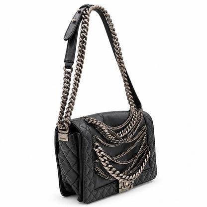 Chanel Paris Dallas Medium Lambskin Enchained Boy Flap
