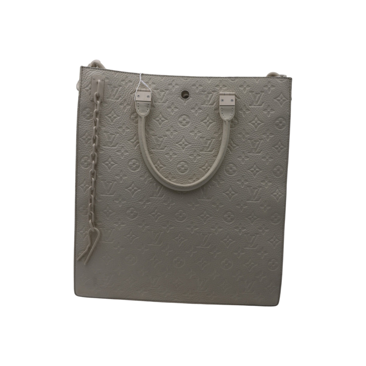Louis Vuitton Monogram Taurillon Leather Sac Plat Tote Bag Ivory SHW