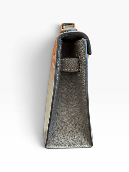 Hermès Mini Kelly in Graphite Madame Leather GHW
