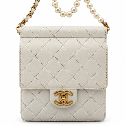 Chanel Chic Pearls Flap Bag Quilted Lambskin Small