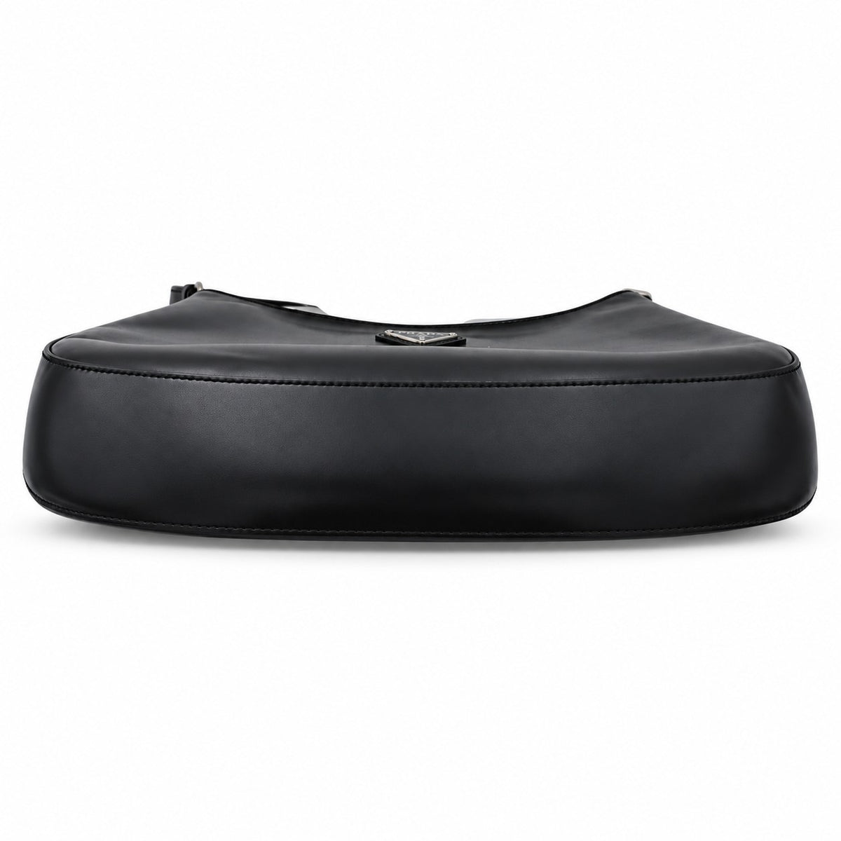Prada Cleo Brushed Leather Shoulder Bag Black