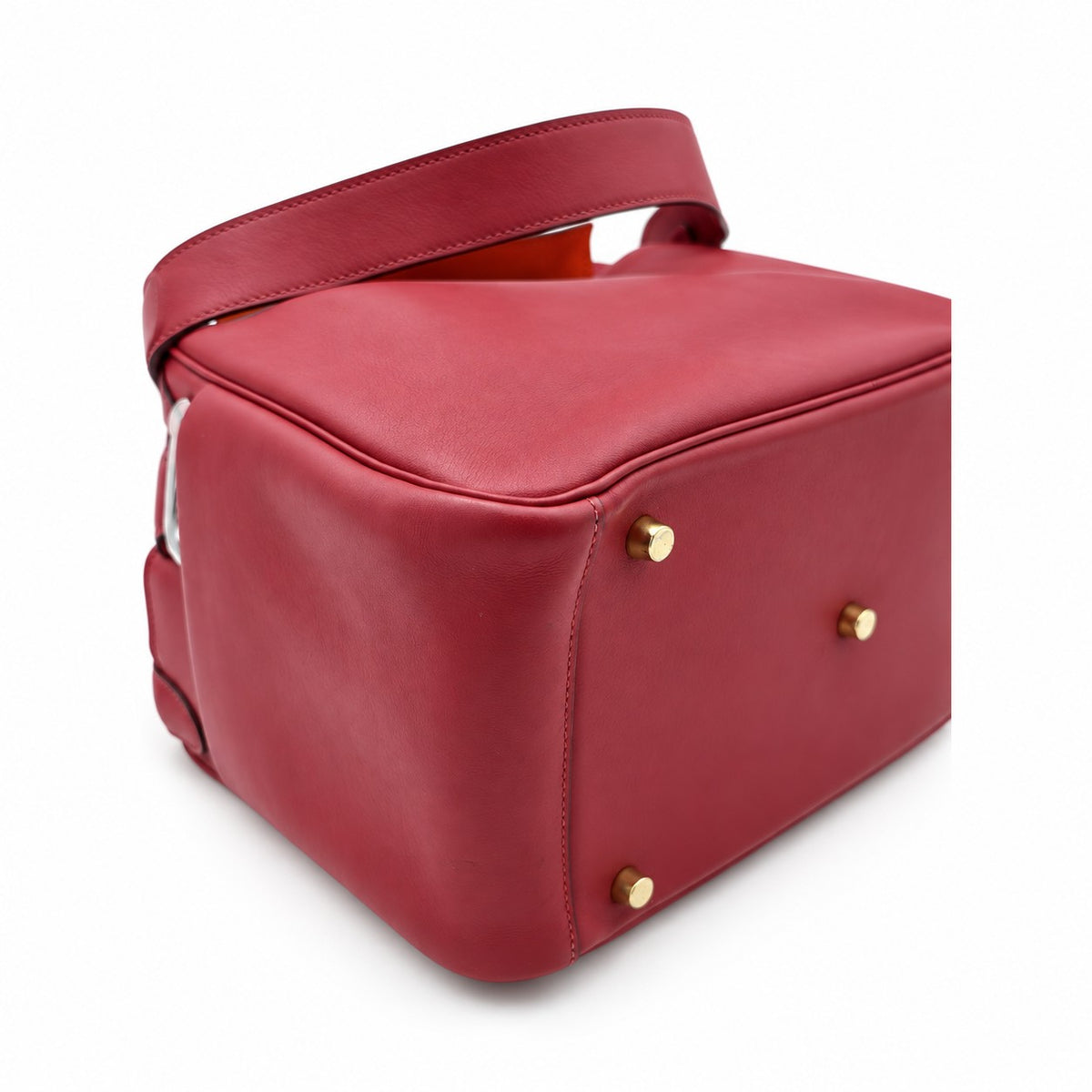 Hermès Leather Lindy 30 Bag Burgundy SHW