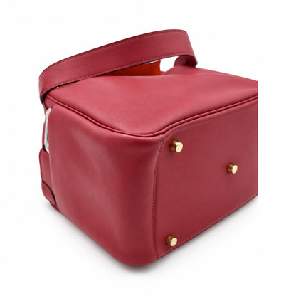 Hermès Leather Lindy 30 Bag Burgundy SHW