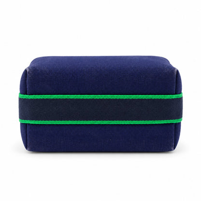 Hermès Canvas Bride-a-Brac PM Case Navy Multicolor PHW