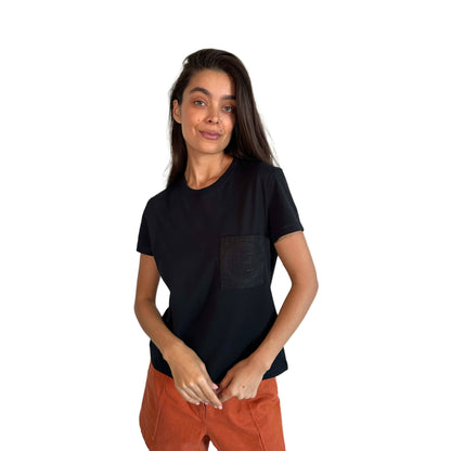 Hermes Embroidered pocket t-shirt