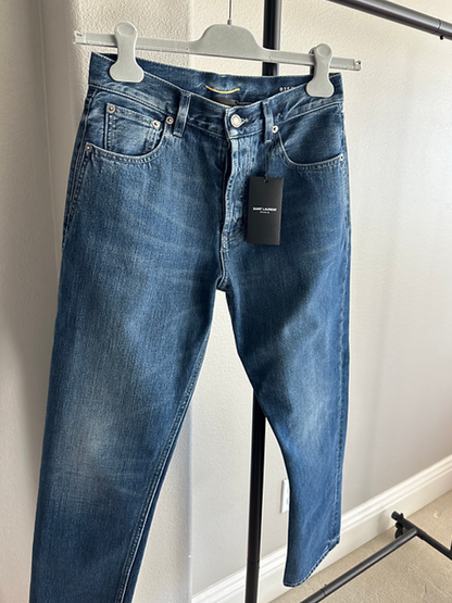 SAINT LAURENT mid-rise straight jeans